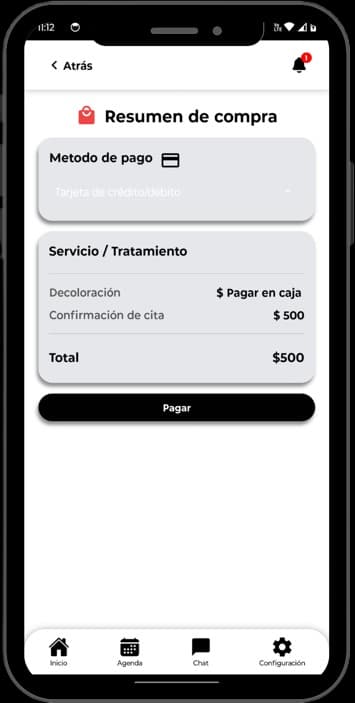 Formulario de pago con tarjeta